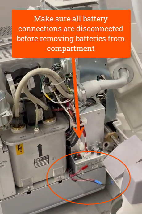 Make sure all battery connections are disconnected