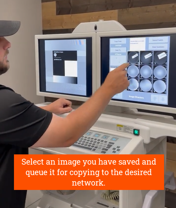 Process of queuing an image for copy