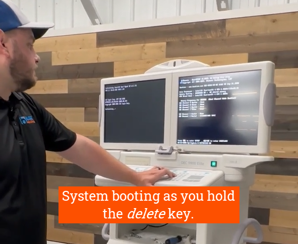 System booting as you hold the delete key