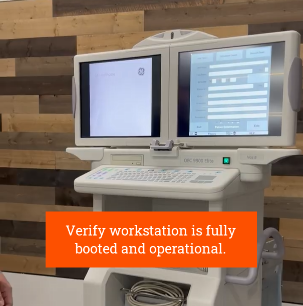 Verify workstation is fully booted and operational