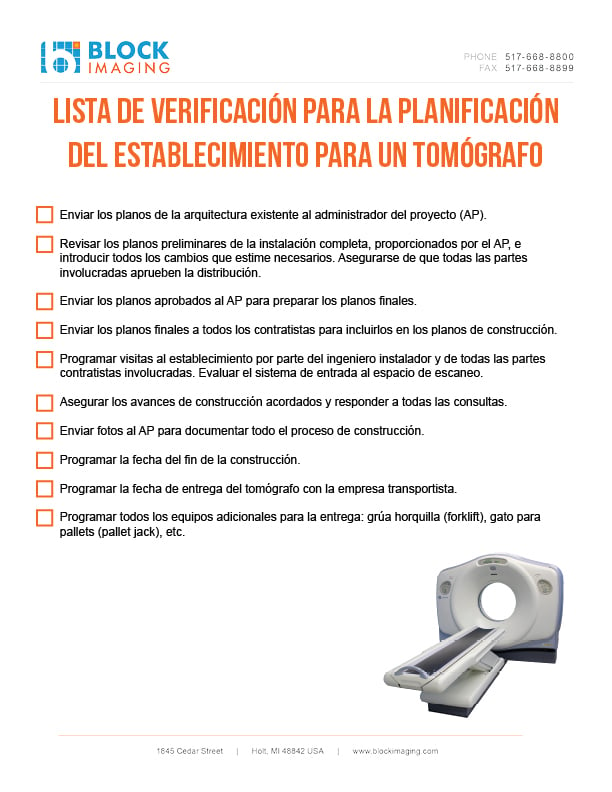 spanish ct checklist