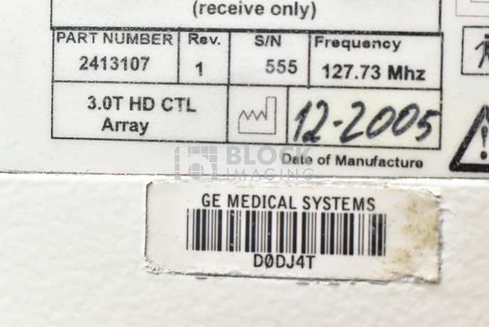 2413107 - GE - MRI - 3T Legacy CTL Spine Coil | Block Imaging